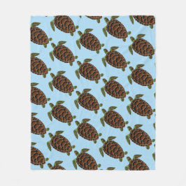 ウミガメ毛布 フリースブランケット