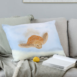 ウミガメ水下。 アクセントクッション