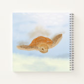 ウミガメ水下。 ノートブック (裏面)