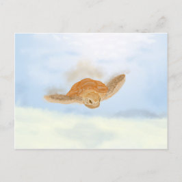 ウミガメ水下。 ポストカード