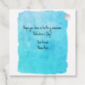 ウミガメ水彩学校バレンタインデー フェイバータグ (裏面)