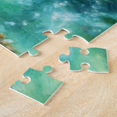 ウミガメ水色 ジグソーパズル (側面)