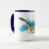ウミガメ泳ぎ マグカップ (正面左)