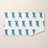 ウミガメ海パターンアート バスタオルセット (ハンドタオル)