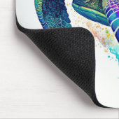 ウミガメ海マリンライフビーチ自然 マウスパッド (コーナー)