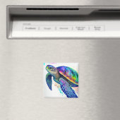 ウミガメ海マリンライフビーチ自然 マグネット (インサイチュ (食洗機))