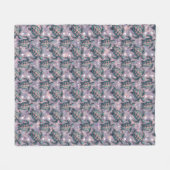 ウミガメ海模様 フリースブランケット (正面(横))