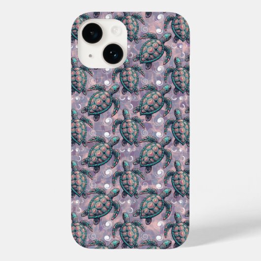 ウミガメ海模様 Case-Mate iPhoneケース (裏面)