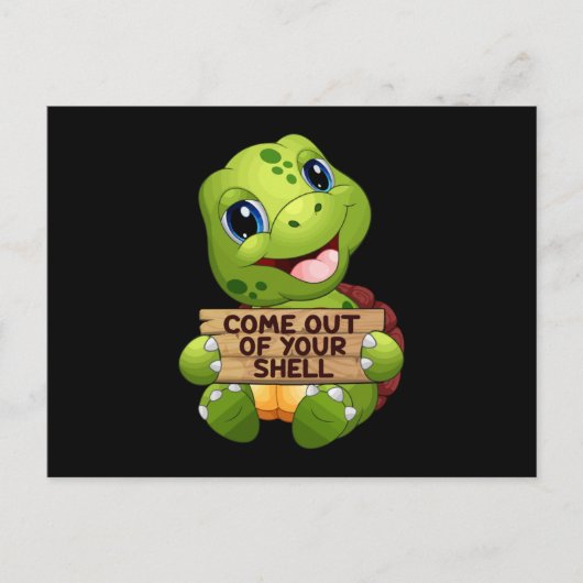 ウミガメ海洋生物ウミガメ海動物ギフトアイディア ポストカード (正面)