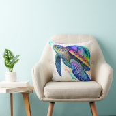 ウミガメ海海洋生物ビーチ自然動物 クッション (椅子)