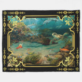 ウミガメ海海 フリースブランケット (正面(横))