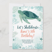 ウミガメ海誕生会 招待状 (正面)