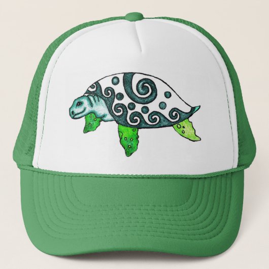 ウミガメ渦巻形の類 キャップ (正面)