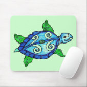 ウミガメ渦巻形の類 マウスパッド (マウス)