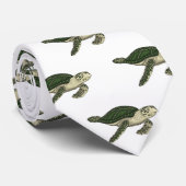 ウミガメ漫画イラストレーション ネクタイ (ロール)
