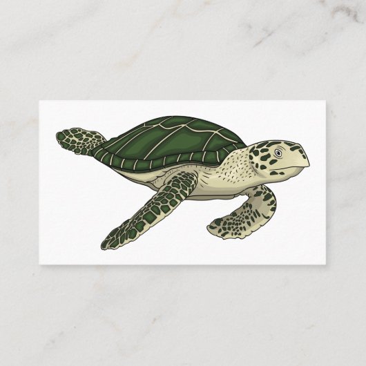 ウミガメ漫画イラストレーション 名刺 (裏面)