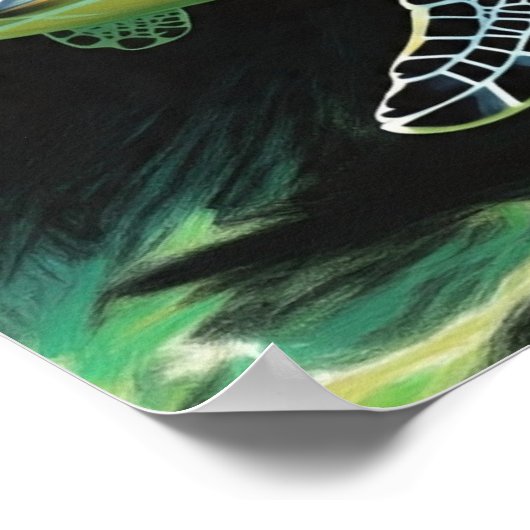 ウミガメ物質 ポスター (角)