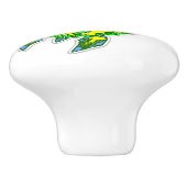 ウミガメ珊瑚礁マリンライフシンボル セラミックノブ (側面)