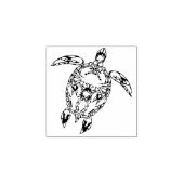 ウミガメ珊瑚礁マリンライフシンボル ラバースタンプ (インプリント)