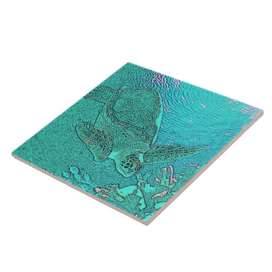 ウミガメ瓦 タイル (側面)