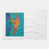 ウミガメ皿タオル キッチンタオル (横)