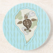 ウミガメ砂岩コースター コースター (正面)