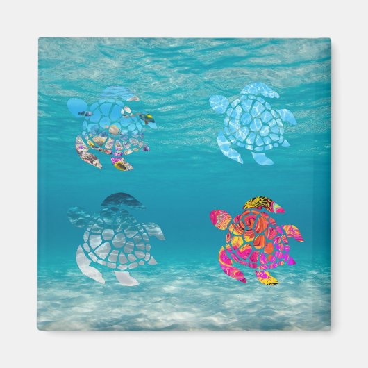 ウミガメ磁石 マグネット (正面)