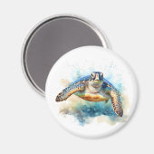 ウミガメ磁石 マグネット (正面/裏面)