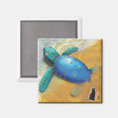 ウミガメ磁石 マグネット (正面/裏面)