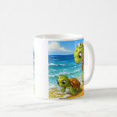 ウミガメ科 コーヒーマグカップ (正面右)