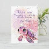 ウミガメ第7誕生日、海の下。 サンキューカード (スタンド正面)