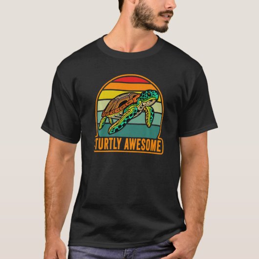 ウミガメ素晴らしウミガメ Tシャツ (正面)