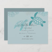 ウミガメ結婚のラモダンインアート (正面/裏面)