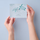 ウミガメ結婚のラモダンインアート チラシ (手)