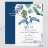 ウミガメ結婚の青い黄色 (正面/裏面)