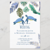 ウミガメ結婚の青い黄色 (正面)