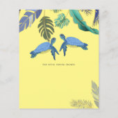 ウミガメ結婚の青い黄色 (裏面)