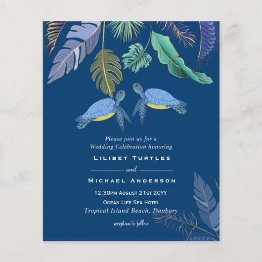 ウミガメ結婚の青い黄色 (正面)