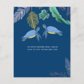 ウミガメ結婚の青い黄色 (裏面)