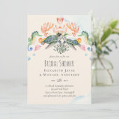 ウミガメ結婚ブライダルシャワー招待状 (スタンド正面)