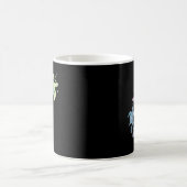 ウミガメ絞り染めかわいいウミガメ コーヒーマグカップ (中央)