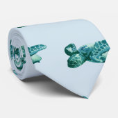 ウミガメ絵を描の沿岸ビーチパターン ネクタイ (ロール)