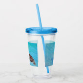 ウミガメ絵画ズ アクリルタンブラー (左)