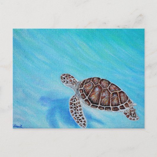 ウミガメ絵画ズ ポストカード (正面)
