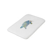 ウミガメ絵画水彩風呂マット バスマット (アングル)