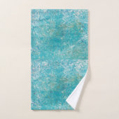 ウミガメ緑のバスルーム用タオルセット バスタオルセット (ハンドタオル)