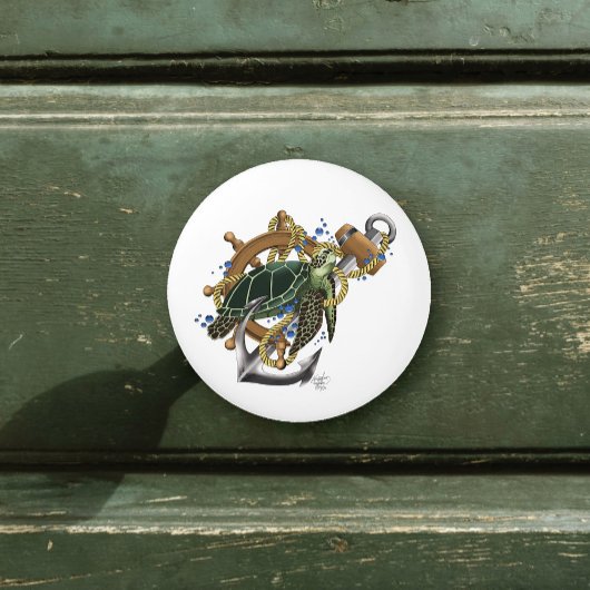 ウミガメ緑の青 セラミックノブ
