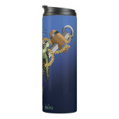 ウミガメ緑の青 タンブラー (回転右)