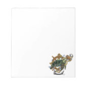 ウミガメ緑の青 ノートパッド (正面)