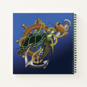 ウミガメ緑の青 ノートブック (裏面)